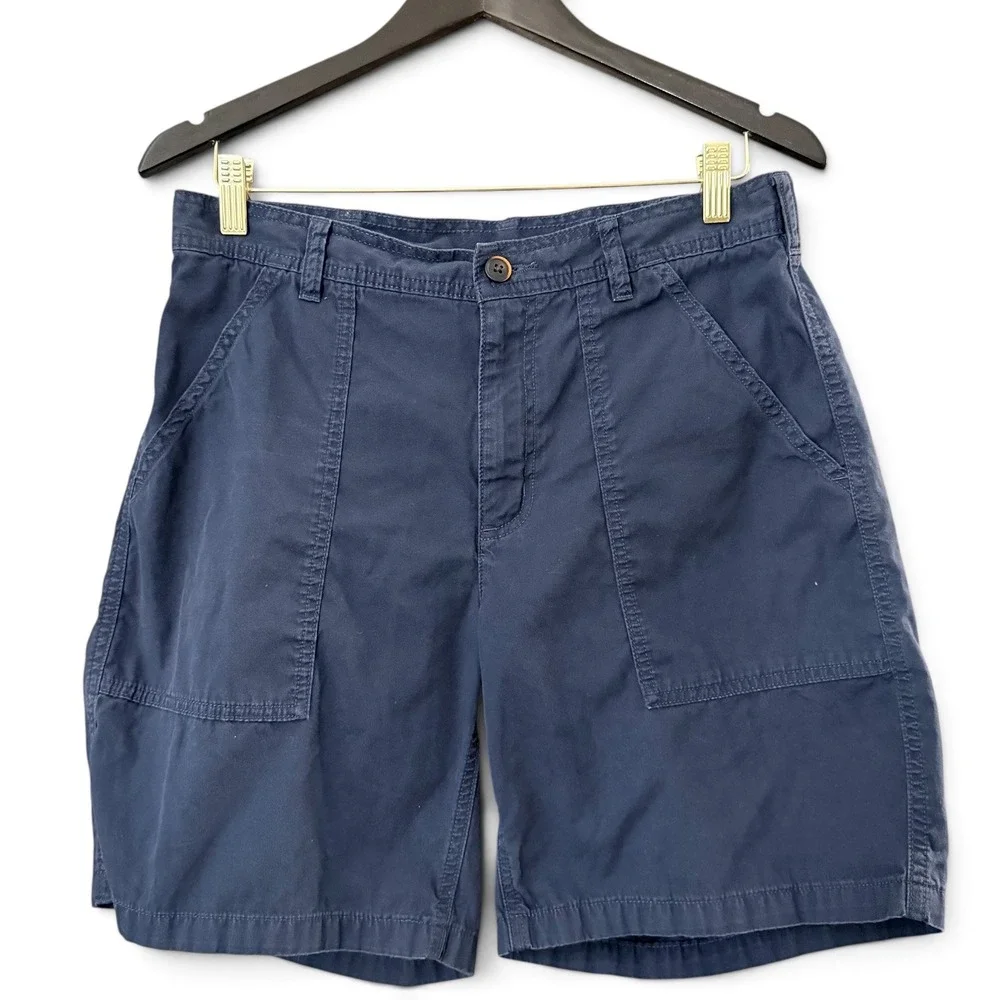 Patagonia 31” Men’s Organic Cotton Lightweight All-Wear Utility Shorts Navy